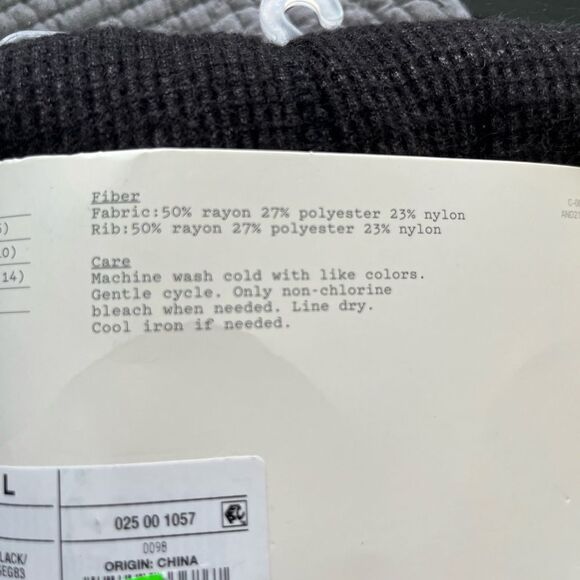 A new day Waffle Drawstring High Waist Joggers size Large NWT - Picture 7 of 8